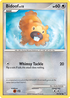Bidoof Supreme Victors card
