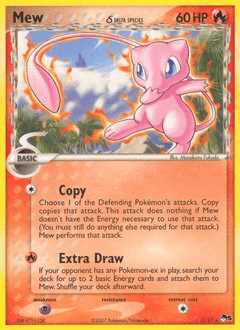 Mew ★ δ POP Series 5 card