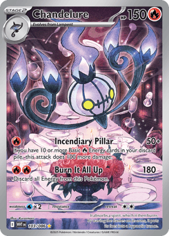 Chandelure White Flare card