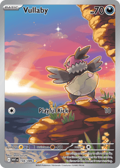 Vullaby White Flare card