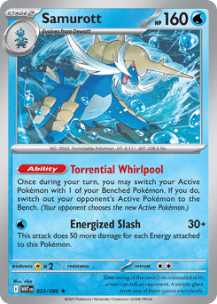 Samurott White Flare card
