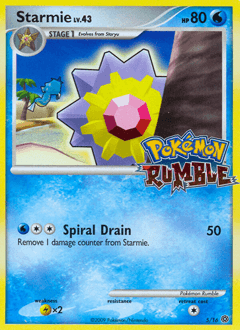 Starmie Pokémon Rumble card