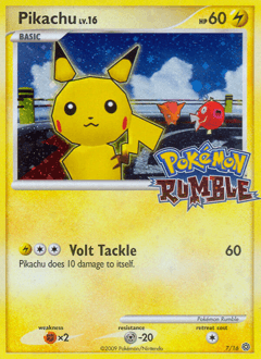 Pikachu ★ Pokémon Rumble card