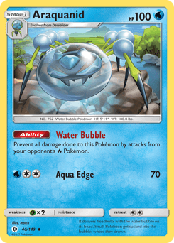 2017 Sun & Moon Araquanid #46