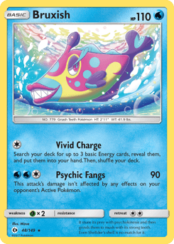 Bruxish Sun & Moon card