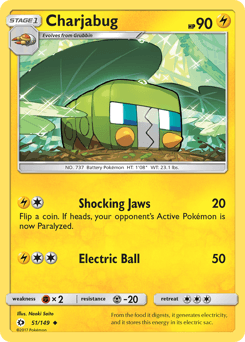Charjabug Sun & Moon card