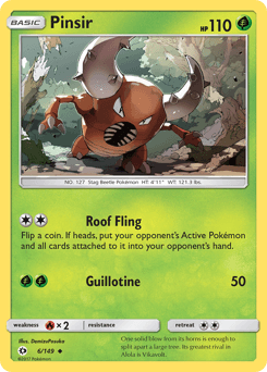 2017 Sun & Moon Pinsir #6