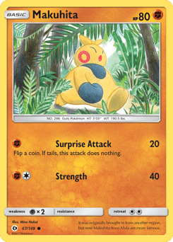 2017 Sun & Moon Makuhita #67