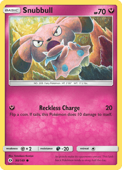 2017 Sun & Moon Snubbull #90
