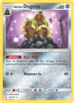 Alolan Dugtrio Unbroken Bonds card
