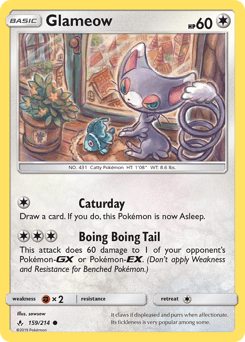 Glameow Unbroken Bonds card
