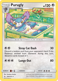 Purugly Unbroken Bonds card
