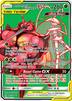 Pheromosa & Buzzwole-GX Unbroken Bonds card