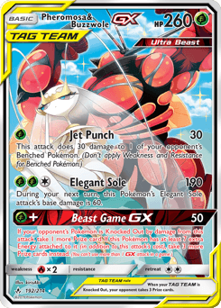 Pheromosa & Buzzwole-GX Unbroken Bonds card