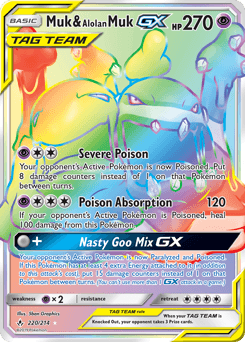 Muk & Alolan Muk-GX Unbroken Bonds card