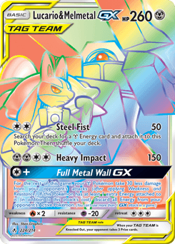 2019 Unbroken Bonds Lucario & Melmetal-GX #224