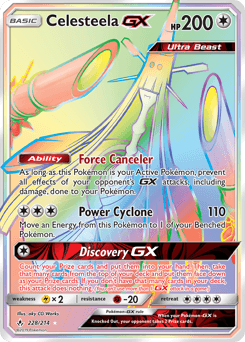 Celesteela-GX Unbroken Bonds card