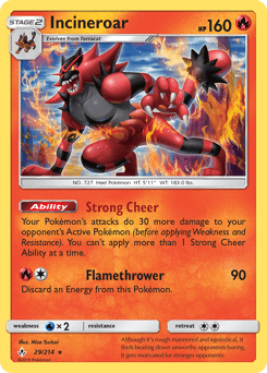 Incineroar Unbroken Bonds card