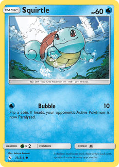2019 Unbroken Bonds Squirtle #33
