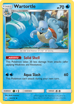 2019 Unbroken Bonds Wartortle #34