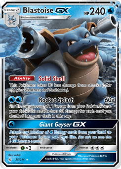 Blastoise-GX Unbroken Bonds card