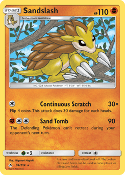 2019 Unbroken Bonds Sandslash #84