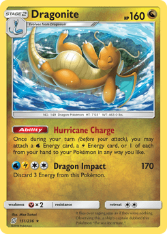 2019 Unified Minds Dragonite #151