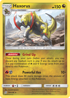 Haxorus Unified Minds card