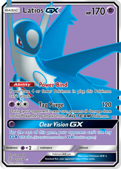 Latios-GX Unified Minds card