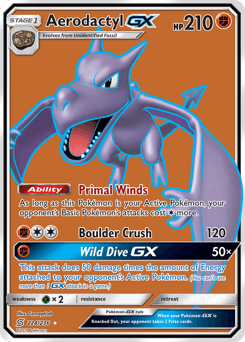 Aerodactyl-GX Unified Minds card