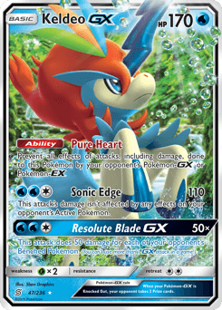 Keldeo-GX Unified Minds card