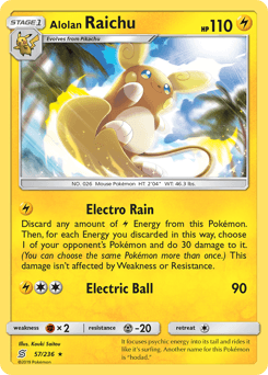 2019 Unified Minds Alolan Raichu #57
