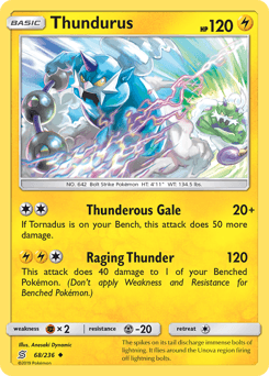2019 Unified Minds Thundurus #68