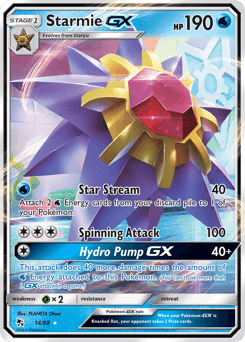 2019 Hidden Fates Starmie-GX #14