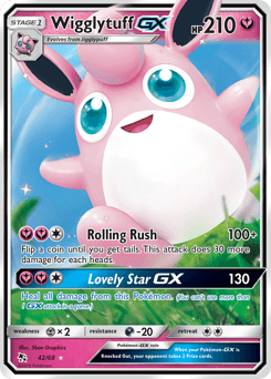 2019 Hidden Fates Wigglytuff-GX #42