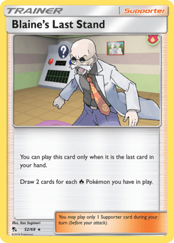 Blaine's Last Stand Hidden Fates card