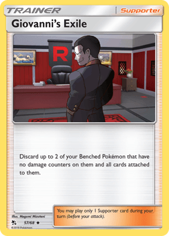 Giovanni's Exile Hidden Fates card