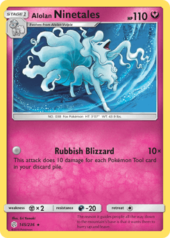 Alolan Ninetales Cosmic Eclipse card