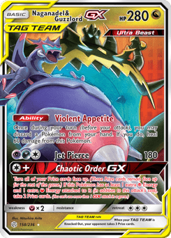 2019 Cosmic Eclipse Naganadel & Guzzlord-GX #158