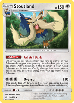 Stoutland Cosmic Eclipse card