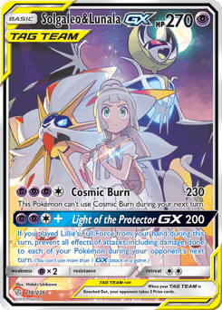 Solgaleo & Lunala-GX Cosmic Eclipse card