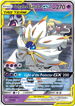 2019 Cosmic Eclipse Solgaleo & Lunala-GX #75