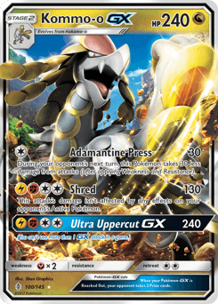 Kommo-o-GX Guardians Rising card