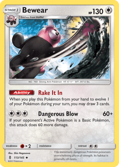 Bewear Guardians Rising card