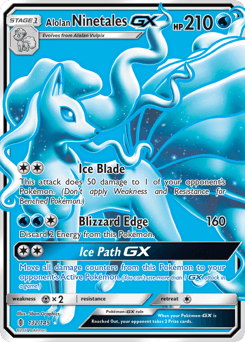 Alolan Ninetales-GX Guardians Rising card