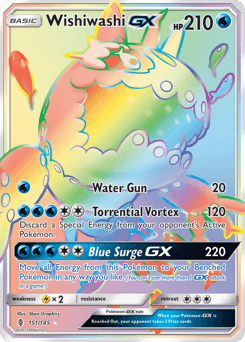 Wishiwashi-GX Guardians Rising card