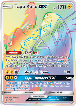 Tapu Koko-GX Guardians Rising card