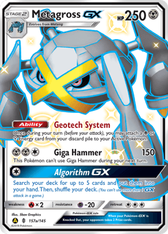 Metagross-GX Guardians Rising card