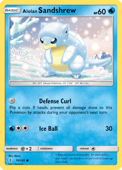 Alolan Sandshrew Guardians Rising card