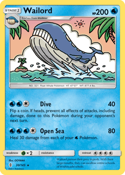 Wailord Guardians Rising card